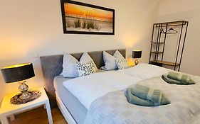 Ecocube Apartment2 Meppen14, Balkon, Kueche, Waschmaschine
