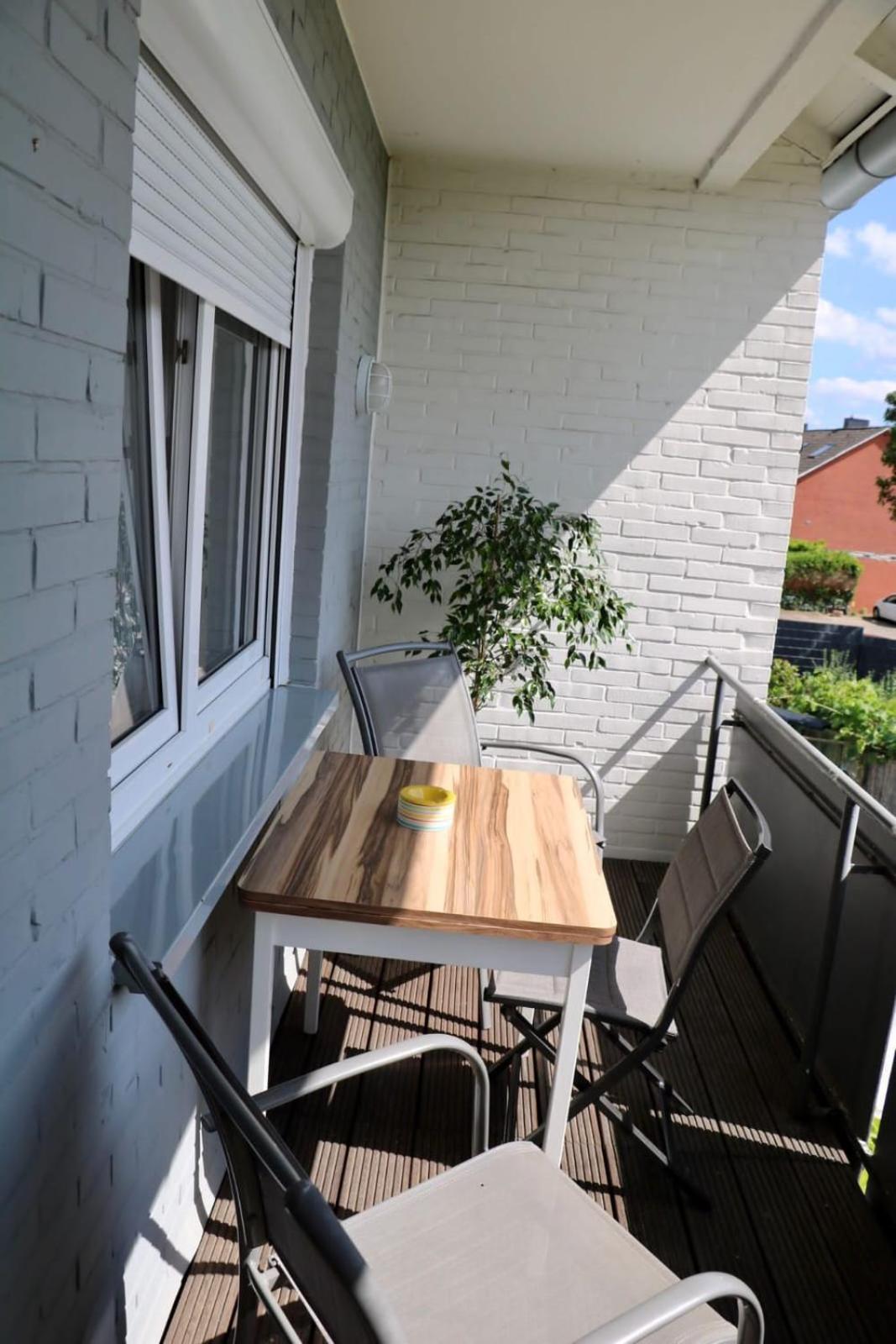 Ecocube Apartment2 Meppen14, Balkon, Kueche, Waschmaschine Zewnętrze zdjęcie
