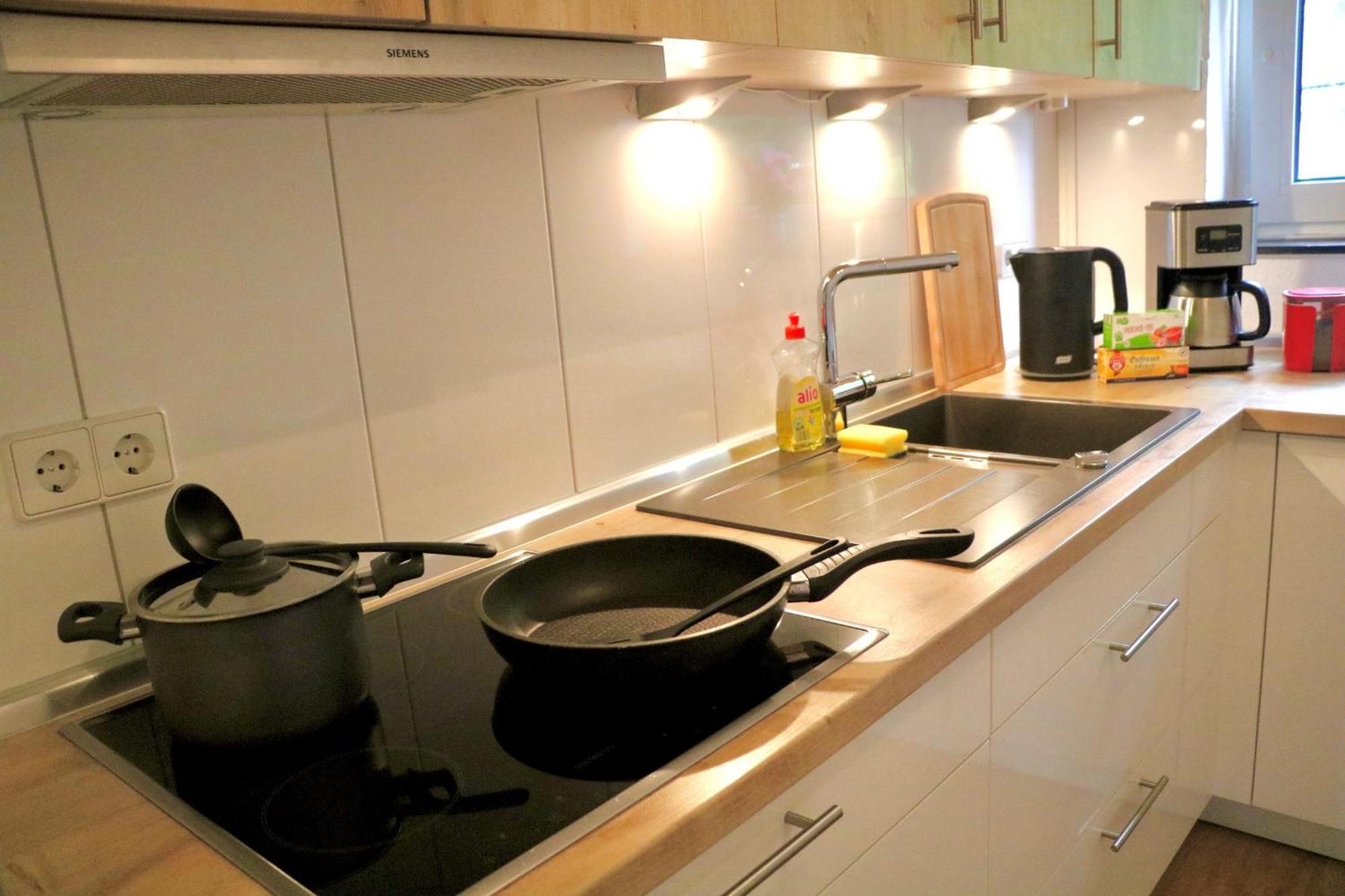 Ecocube Apartment2 Meppen14, Balkon, Kueche, Waschmaschine Zewnętrze zdjęcie